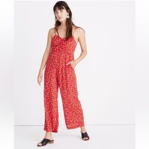 Madewell Ruched Wide Leg Jumpsuit